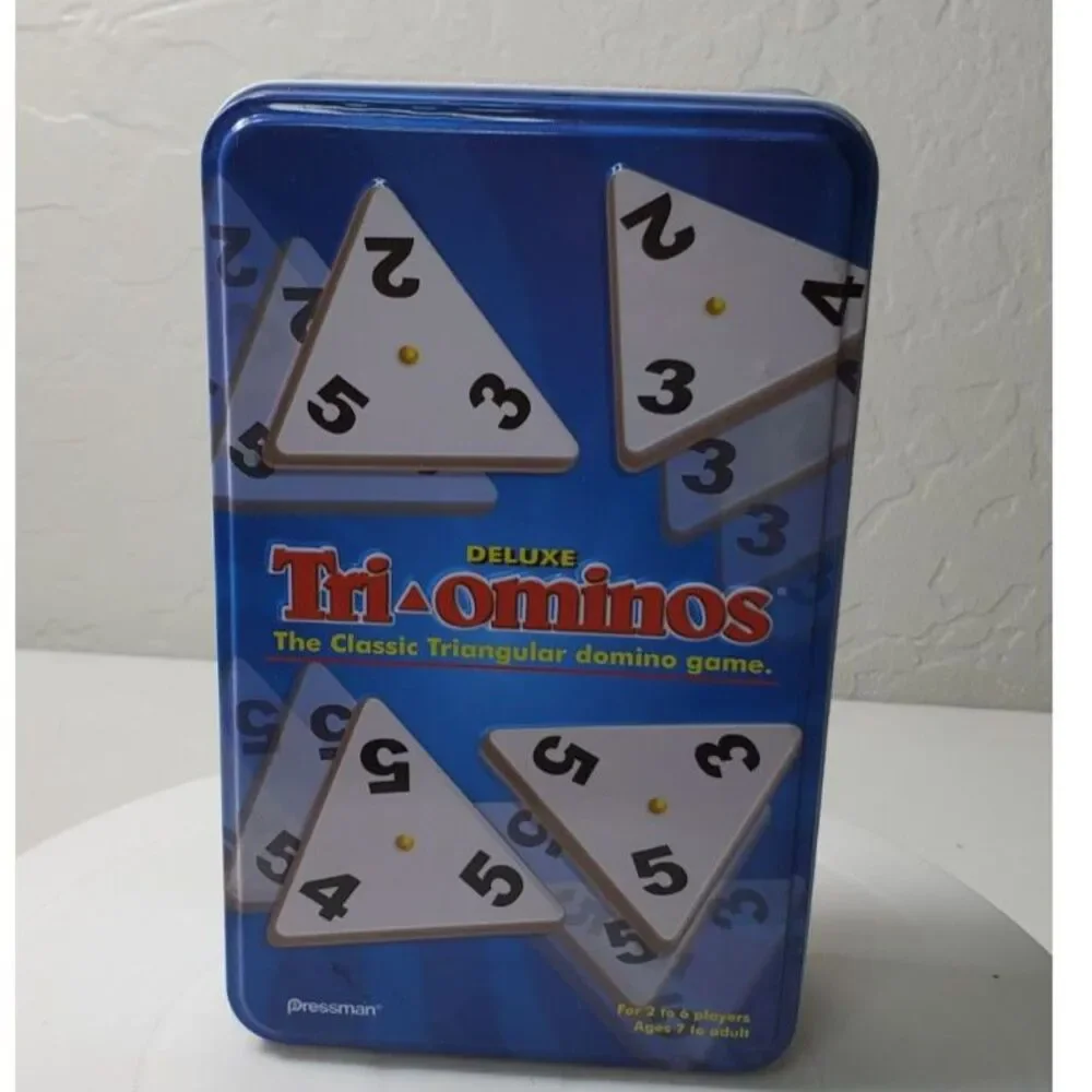 Triominos Deluxe (like dominoes but with triangula shape tiles)~Brand New~